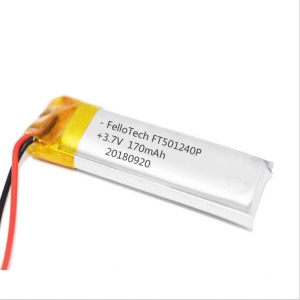 Оптовая высокое качество 170 мАч 3.7 В перезаряжаемая перезаряжаемая литий-ионная батарея ft501240p