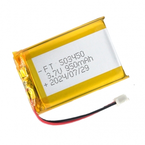 3.7v ультратонкий липо-аккумулятор 503450 3.7v 950mAh литий-литиевый литий-полимерный аккумулятор